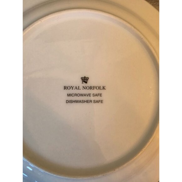 Set Of 2 Royal Norfolk Decorative Plates With Fruit & Wine Design By Gisela Grah - Picture 3 of 5